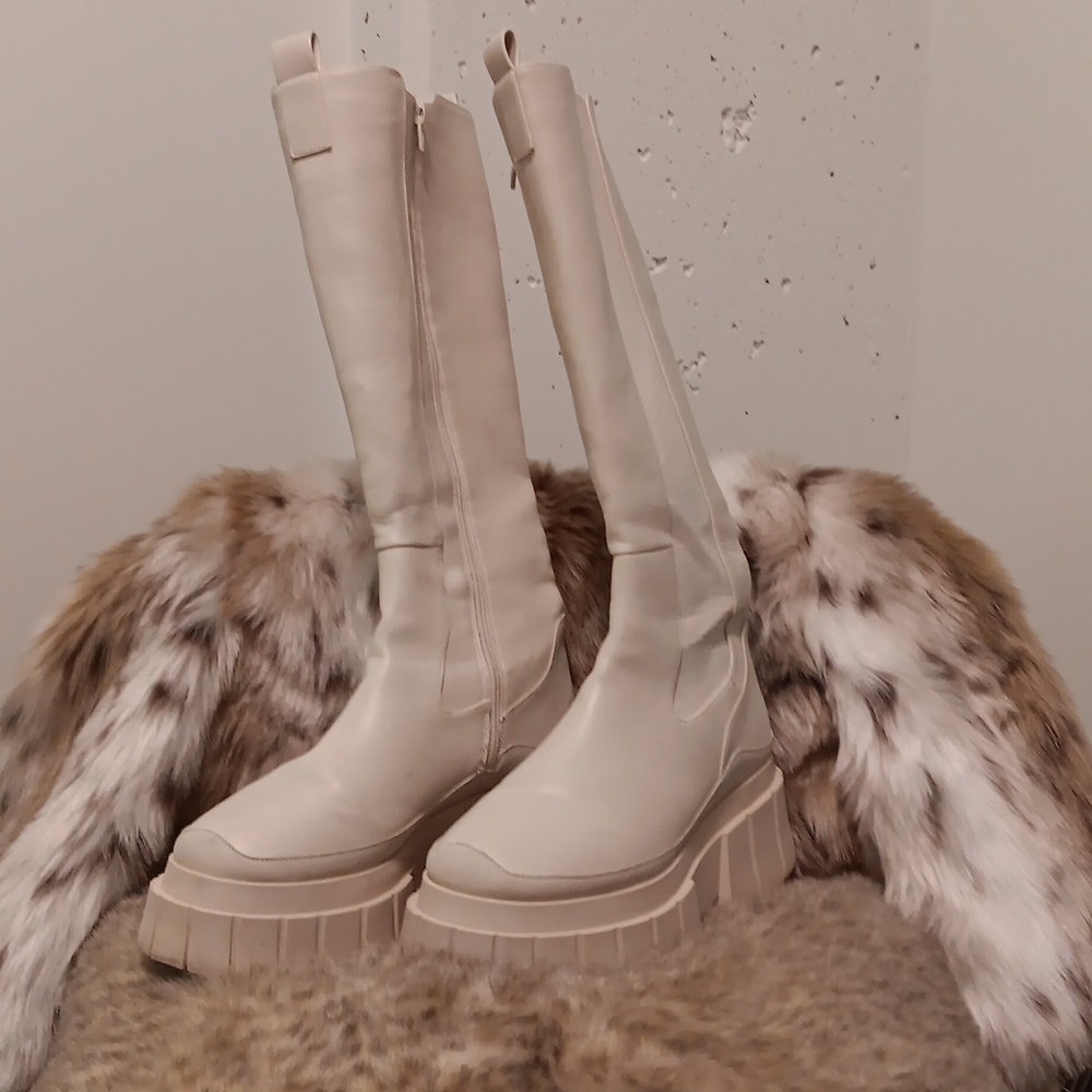 Knee High Vegan Leather Boots